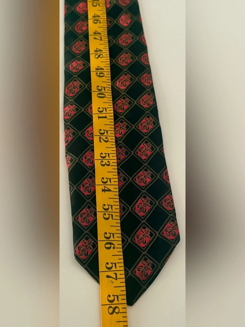 Brioni Men’s  Multicolor Geometric Design 100% Silk  Necktie Hand Made in Italy